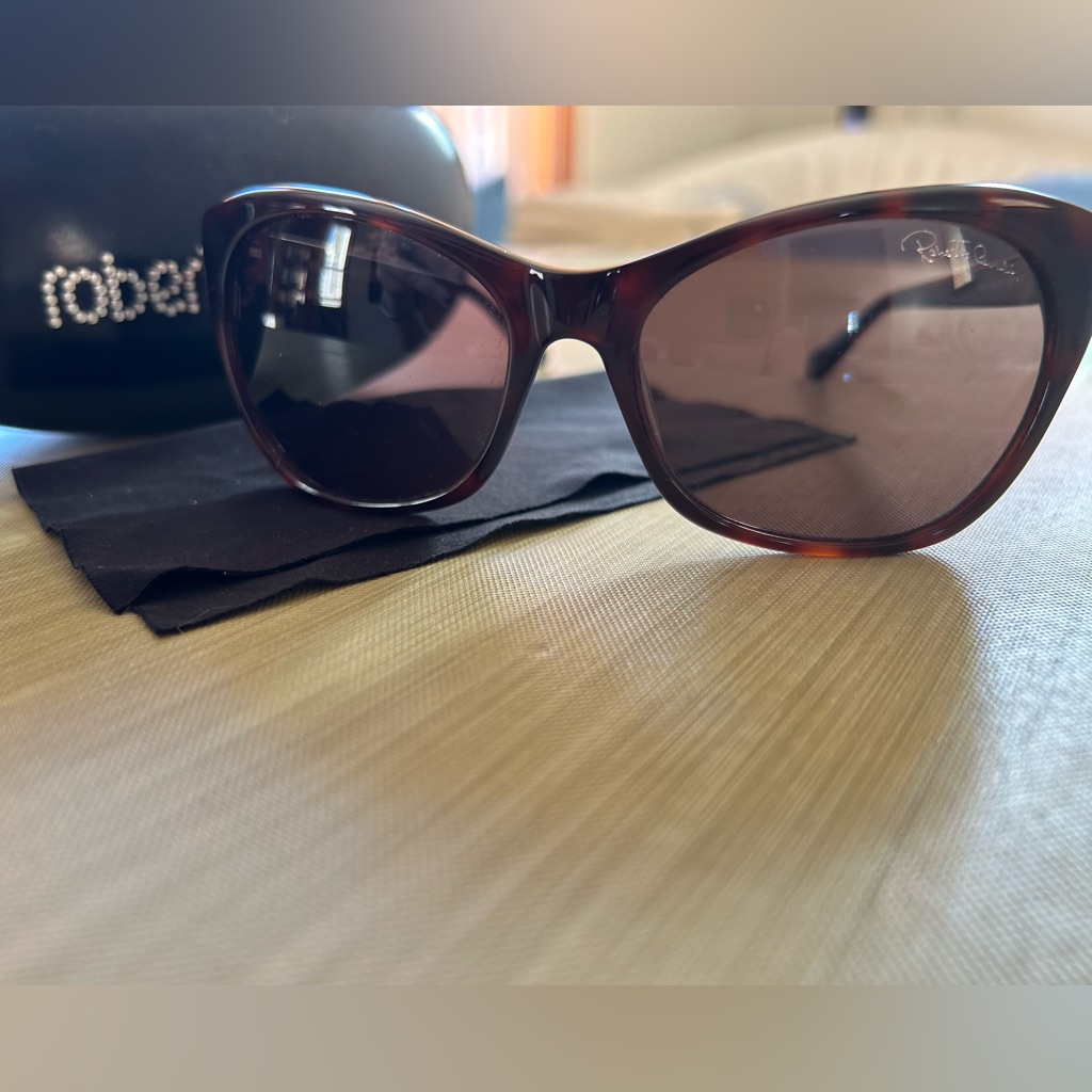 Roberto Cavalli Vintage Tortoiseshell Sunglasses With Brown Lenses